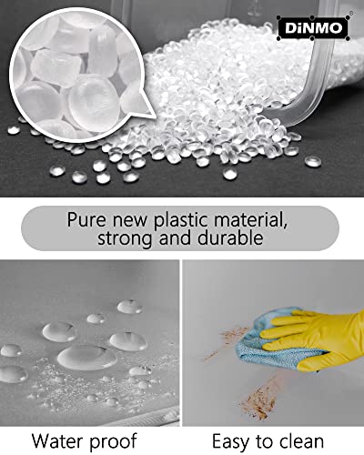 DINMO 4 Plastic Panels with Game Holes, Playpen Accessories, 11.8" x 15.7" | Grey Transparent, For DIY Cube Small Animal Playpen, Idea for Creating Exercise Fence or Exploration Maze - style: Grey Plastic Panel - 4 pcs