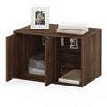 Furinno Peli Litter Box Enclosure, Small, Columbia Walnut - color: Columbia Walnut, size: Small