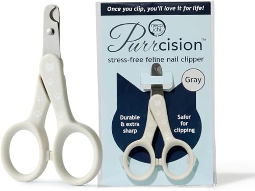 Necoichi Purrcision Stainless Steel Cat Nail Clipper, Made in Japan (Gray) - style: Gray