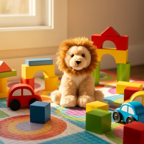 The Petting Zoo Lion Stuffed Animal Plushie, Gifts for Kids, Wild Onez Babiez Zoo Animals, Lion Plush Toy 6 inches - color: Lion