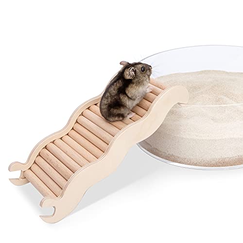 Niteangel Hamster Climbing Ladder Bridge: 8.26 x 3.7 x 1.1 inch | Can Expand Habitat Span & Explore Unlimited New Fun - Multi Use Habitat Decor for Hamsters Gerbils Mice and Small Animals - size: Medium - 8.26'' L