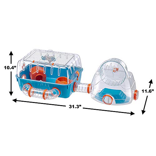 Ferplast Hamster Cage, 31.3 x 11.61 10.61 x 10.35
