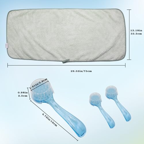 Bearded Dragon Accessories, Bearded Dragon Pool with 2 Bath Brushes and 1 Towel, Reptile Bath Tub, Reptile Swimming Pool for Lizard, Geckos, Tortoises - size: Large