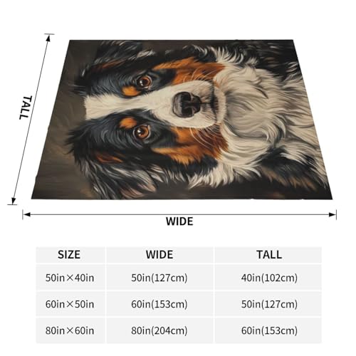 Australian Shepherd Blanket Gifts for Women Girls Kids Dog Lovers, Puppy Flannel Blankets, Warm Cozy Soft Throw for Bedroom, Camping, Couch, Decor 50x60 in - color: Australian Shepherd, size: 50"x60"