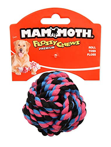 Mammoth Pet Products 43720085: Monkey Fist Ball Dog Toy, Mini - size: Mini 2.5 inch, style: Fist Ball