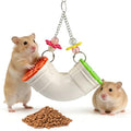 Mouse Rat' Enrichment Toys, Rat' Foraging Toy, Interactive Treat Dispenser Slow Feeder Hanging Fancy Mice Cage Accessories for Ra-ts Guinea Pig Small Pet, Wide Opening (Random)