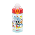 Zak Designs Disney Mickey Sage 16oz Leak-Proof Straw Kids Water Bottle | BPA Free, Durable Plastic, Cupholder Friendly, Dishwasher Safe, Easy to Clean, Lid Lock, Handle, For School, Home, Travel - color: Mickey Mouse, size: 16 Ounces