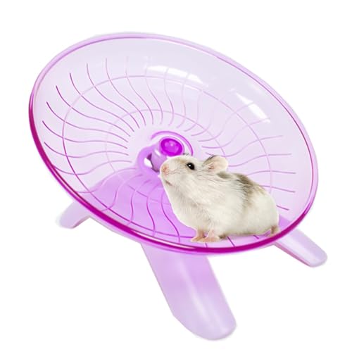 Hamster Flying Saucer Silent Running Exercise Wheel Hamster Wheel Saucer for Hamsters, Gerbils, Mice,Hedgehog and Other Small Pets