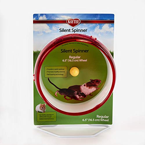 Kaytee Silent Spinner Wheel For Pet Hamsters and Gerbils, Regular 6.5 Inch - size: Regular 6.5"