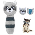 Fida Squeaky Dog Toys for Aggressive Chewers, 3 in 1, Tough Dog Ball | Dog Chew Toys with 3 Layers, to Keep Them Busy, Interactive for Small, Medium and Large Dogs, Gift Box, Raccoon - color: Grey Raccoon
