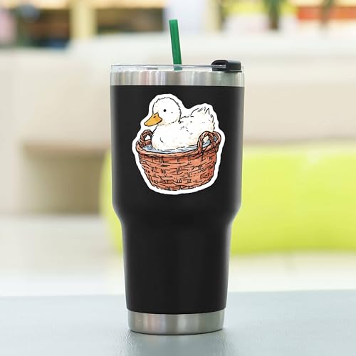 100 PCS Duck Stickers Pack – Waterproof Duck Decals for Water Bottles, Laptops, Phones, Notebook, Cars – Cool Vibrant Graphics for Duck Enthusiast - color: Duck