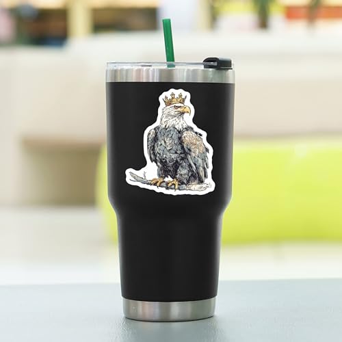 100 PCS Eagle Stickers Pack – Waterproof Vinyl Decals for Water Bottles, Laptops, Phones, Notebook, Cars – Cool Vibrant Graphics for Eagle Enthusiast - color: Eagle