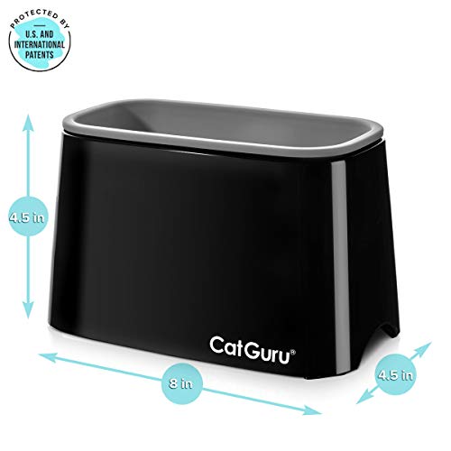 CatGuru Premium Cat Litter Scoop Holder – Heavy-Duty Scooper Storage Caddy, Scoop Stand for Kitty Litter Box, Fits Most Cat Litter Scoops (Black) - color: Black