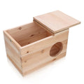 Squirrel Nesting Box, Squirrel Breeding Box Wood House for Chinchilla Hamster Mating and Nesting Box
