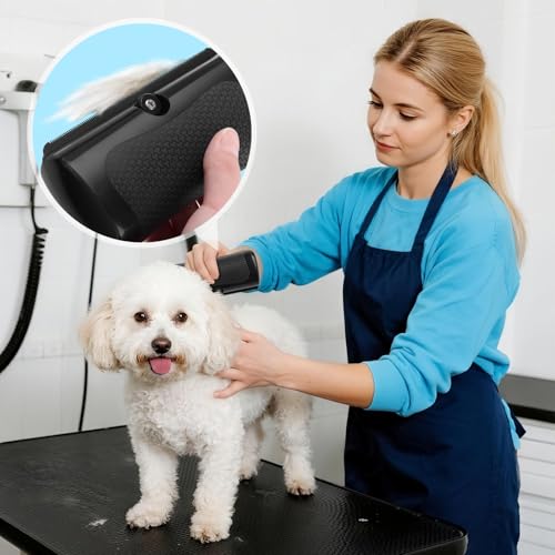 Deshedding Dog Brush, Grooming Deshedding Brush Ergonomic Pet Groomer Tool | For Dogs, Cats, Rabbits, Horses Remove Short and Long Hair