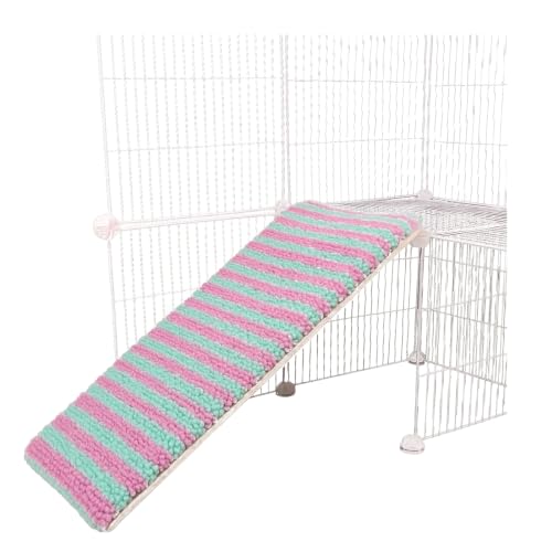 Ramp Fuzzy Cover for Small Animals Cage Guinea Pig Ferret Nation Stair Cover for Guinea Pig cage & Small Animal Cages | Ramp Measures 28L x 12W Inches (Dopamine) - color: Dopamine