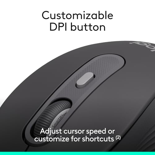 Logitech Signature Wired M520 L Optical Mouse for Business - Graphite | For Business, Optical, Plug-and-Play, Windows, Mac, Chrome, PC, Laptops