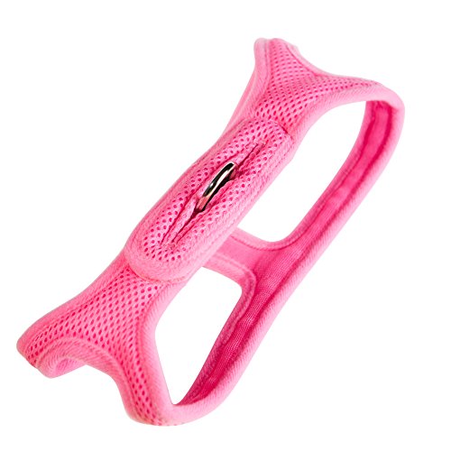 Velpro Mesh Pet Shoulder Harness Collar, 13"-14", Pink - color: Pink, size: Small - 13"-14" Chest