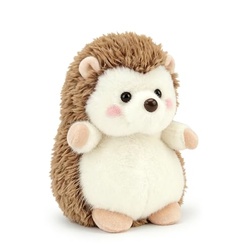 PEACH CAT Hedgehog Stuffed Animal Cute Plushies Small Plush Toys Gifts for Kids (Squeaky) - style: Hedgehog