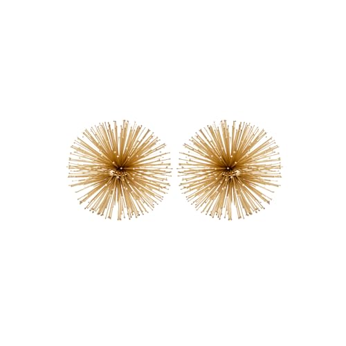 Modern Day Accents 5087 Pilluelo Urchin X-Small Gold Sphere Set of 2, 4" D - color: Gold, size: X-Small