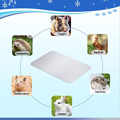 Rabbit Cooling Pad, 11.8x7.9 in Hamster Cooling Mat Pet Cool Plate for Rabbit Bunny Hamster Guinea Pig & Other Small Pets Stay Cool This Summer - Bite Resistance Pet Cooling Pad Ice Bed - size: 1 PCS