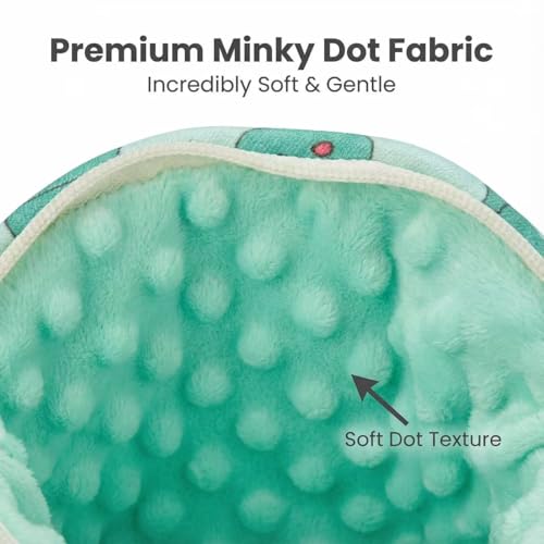 Small Pet Carrier Bag with Soft Minky Dot Lining, Breathable & Waterproof Travel Pouch for Leopard Geckos, Hamsters, Small Reptiles and Small Animals – All-Season Use - color: Green