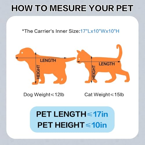 Airline Approved Travel Soft Carrier for Small cat/Dog/pet | Collapsible with Expandable Top and Sides. Kitten Mesh Puppy Carry Bag,18x11x11Delta/ United/American Airlines - color: grey
