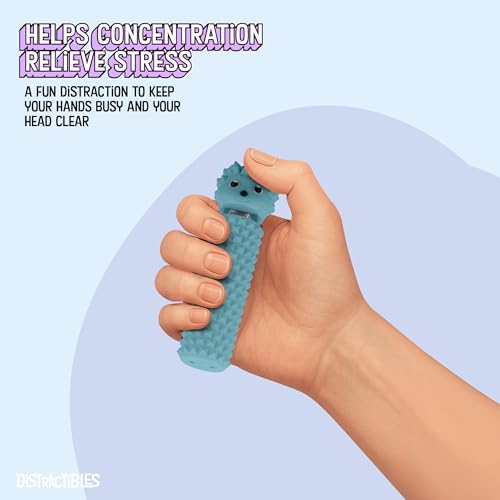 Hedgy - The Hedgehog Sensory Pain Stim Fidget Clicker, Spike Textured for Stress Relief, Focus and Concentration (Blue) - color: Blue