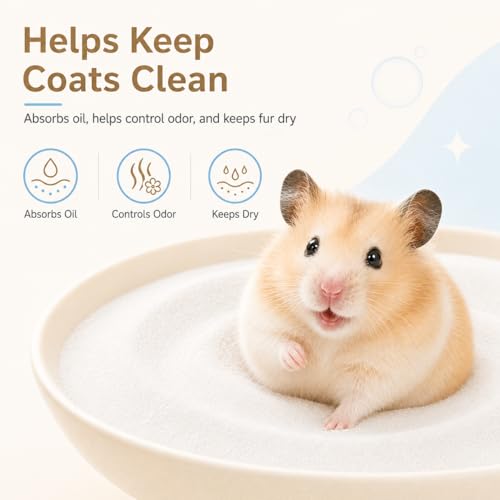 Meow&Woof Bath Sand for Hamster 2.2 lbs Dust Free Desert Sand or Potty Litter Sand for Chinchillas Gerbil Syrian Mice Small Animals Trial Version 2.2 Lbs - color: 2.2 Lbs