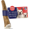 Devil Dog Pet Co Whole Elk Antlers for Dogs, Small, Aggressive Chewers | Naturally shed Grade A Rocky Mountain elk antler, single ingredient, long lasting, 4 in+, fits breeds up to 25 lb - style: WHOLE - Small - 1 Pack