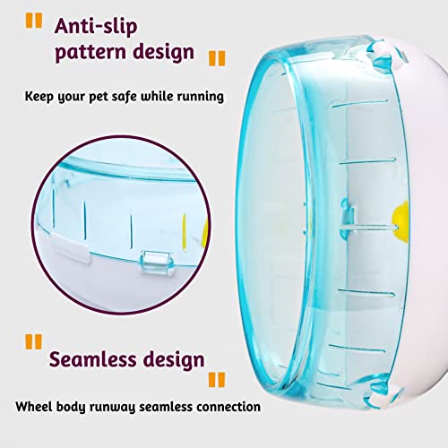 6.9 Inch Silent Hamster Exercise Wheel, Mount on Cage, for Dwarf Hamster, Pet Mouse