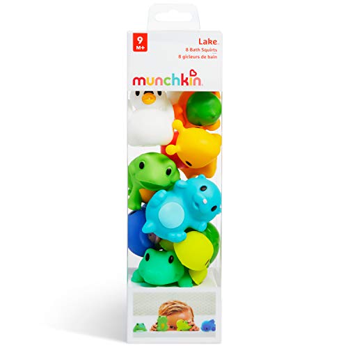 Munchkin Baby Bath Toy Squirts for Babies and Toddlers 9 Months and Up, Lake Animal Squirters, 8 Pack - size: 8 Pack, style: Lake