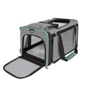 GAPZER Soft-Sided Pet Carrier for Air Travel 18x11x11 Inch, Underseat Cabin | Pet Airplane Crate Medium Cat 15 lbs Privacy Curtatin, Small Dog Crate Under 10 Pound TSA Approved Softsided Carry Cage Cabin - size: 18"x11"x11"
