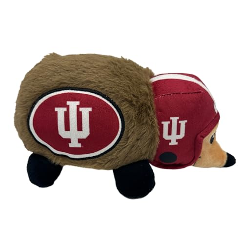 NCAA Indiana Hoosiers Plush Hedgehog Toy for Dogs & Cats, Cool Soft Pet Toy for Fun and Interactive Play, Dog Chew Toy with Squeaker, Licensed Hot Pet Toy - color: Indiana Hoosiers