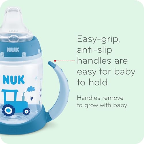 NUK Learner Cup, 10 Oz, Pack of 2, Minnie Mouse – Soft Spout, Easy-Grip Handles, BPA Free, Spill Proof Transition Sippy Cup - color: Minnie Mouse