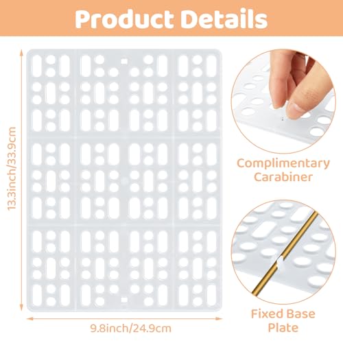 18 Pack Rabbit Cage Mats - 13x10 Inch Plastic Rabbit Floor Mat with Snap Joint - Small Animal Feet Pads Floor Mat for Pet Cats Dogs Bunny Chinchilla Guinea Pig
