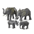 Terra by Battat African Elephant Animal Toys Family, 4 Figurines, Animals | 4 realistic plastic safari animal figures with 2 adult African elephants and 2 calves for pretend play, collecting, 3+ Years - style: African Elephant Family