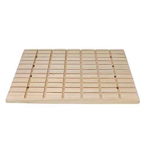 Wontee Wooden Scratch Pad for Rabbit, Guinea Pig, Chinchilla, Ferret (A)