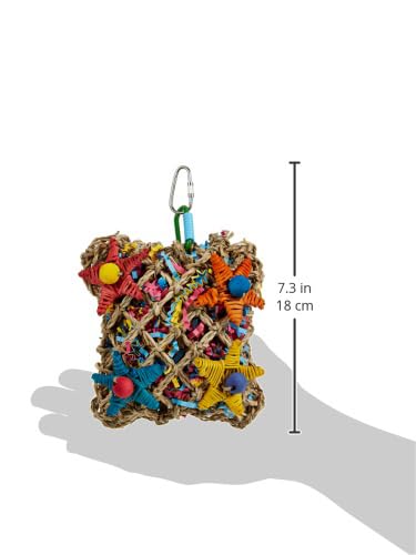 Super Bird Creations SC208 Foraging Toy - Ideal for Small Animals - Fun & Entertaining Animal Toy - Pickin’ Pocket Design - Made with Safe Components - 5” x 3” x 7.5”