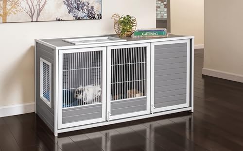 New Age Pet ECOFLEX Cozy Critter Chateau, Small Animal Hutch, 7.6 Sq Ft Living Space