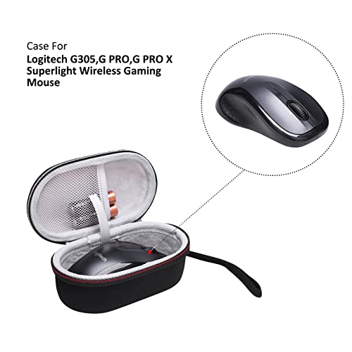XANAD Mouse Case for Logitech/Razer/Apple/HP Mouses,for Logitech G502 / G305 / G502 Hero / G502 X Plus / G502 X/G PRO/G PRO X or Razer Deathadder V2 X / V2 Pro / V3 & Viper V2 Pro / V3 Mouse(Gray) - color: Grey