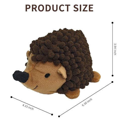 2-in-1 No-Stuffing Hedgehog Dog Toys 3 PCS, Squeaky Ball for Throwing Play | Interactive Chewing Toys for Medium and Small Pets, Durable Plush for Companion, Keep Puppy Busy, Holiday Gift - style: Hedgehog dog toys