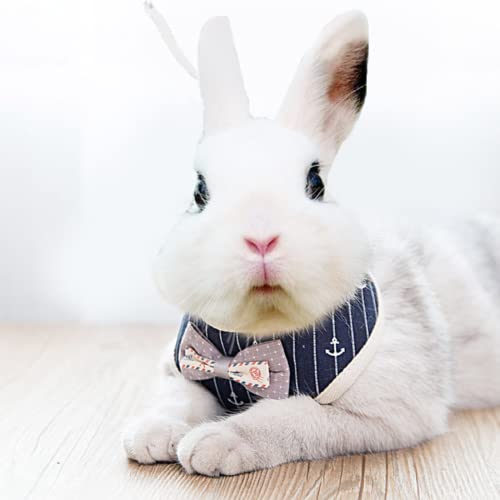 Rabbit Harness and Leash for Walking Escape Proof - Cute Mesh Breathable Bunny Vest Harness Outdoor Camping Hiking Training - Also Suit for Ferret Kittn Puppy Small Animals (Medium) - size: Medium
