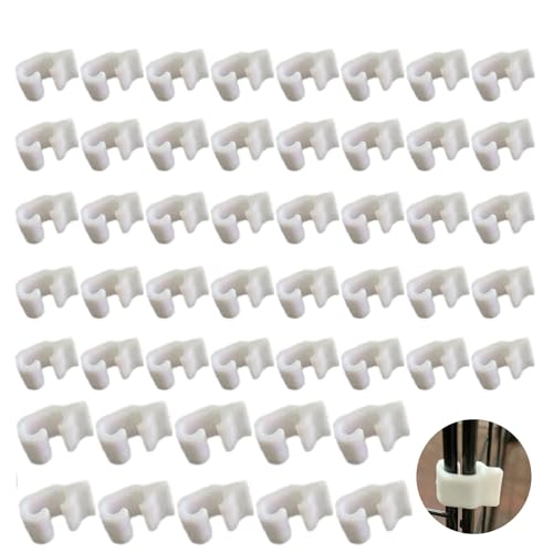 50 Pack Wire Cage Clips Cat Cage Door Latch Buckle Lock Snap on Detachable Connector Clamp for DIY Assembly Kitten Puppy Chicken Quail Pigeon Dog Rabbit Cages Gate Yard - color: 50 Pack