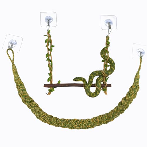 Snake Climbing Rope, Snake Enrichment Supplies, Lizard Climbing Toys, Small Reptile Climbing Toy, Snakes Ladders Toys, Reptile Tank Accessories, Snakes Tank Decoration for Ball Python rab Lizards