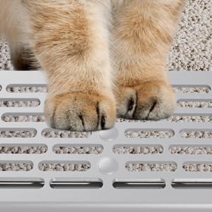 WoofiGo Enclosed Stainless Steel Cat Litter Box with Lid, XL Extra Large Litter Box for Big Cats, Metal Litter Pan High Sided, Never Absorbs Odors, Anti-Urine Leakage, Include Scoop (SH-Light Gray) - color: SH-Light Gray