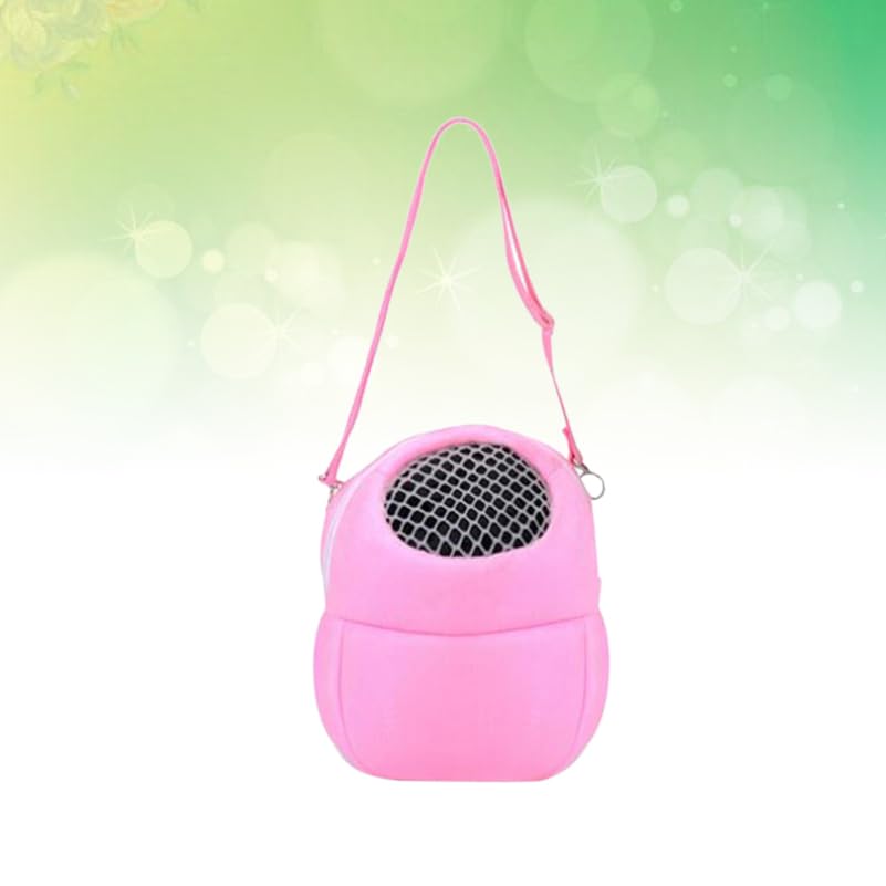 balacoo Pet Breathable Bag Small Pet Carrier Bag with Adjustable Straps Soft-Sided Portable Outdoor Messenger Carrier for Squirrel Hedgehog Sugar Glider 5.51 X 5.51 X 6.69 in