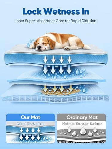 24x18in Dog Cooling Mat with One-Way Moisture & Arc-Chill 3.0 | Color-Changing Cool Indicator. Washable, Non-Slip Pet Bed. One-Way Moisture Tech Keeps Cool & Dry for Floors, Sofas, Kennels - color: Grey, size: S