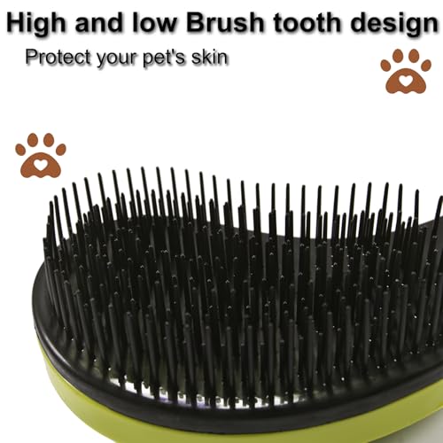 Puppy Brush, Soft Dog Brush for Grooming, Puppy Hair Remover Brush Comb, Grooming Tool for Poodles, Teddy, Yorkies, Maltese, Shih Tzu, Chihuahua, Yellow - color: Yellow