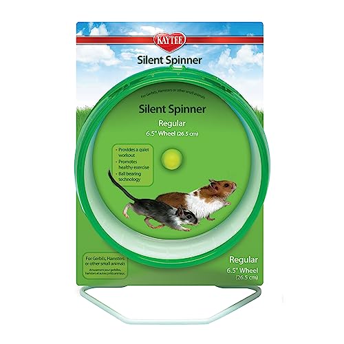 Kaytee Silent Spinner Wheel For Pet Hamsters and Gerbils, Regular 6.5 Inch - size: Regular 6.5"